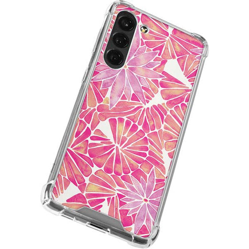 Pink Water Lilies by Cat Coq Galaxy S24 FE Clear Case